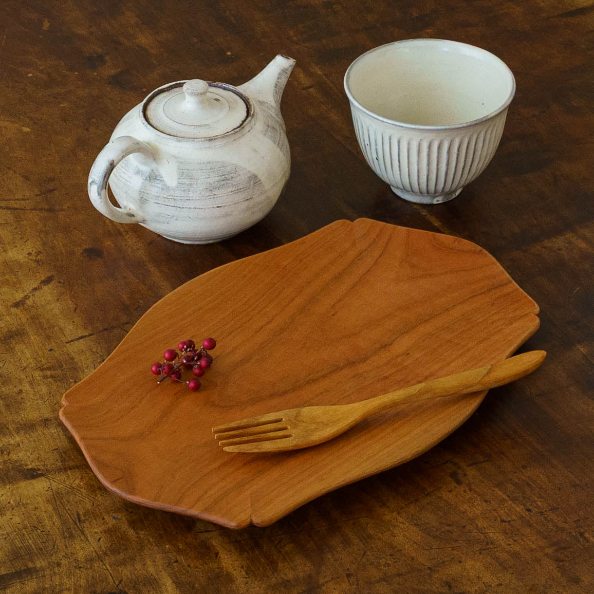 Kikkou plate L Cherry | Tomoharu Funahashi