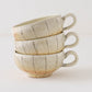Vertical Iron-Wire Pattern Handled Round Soup Cup | Futani Pottery