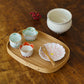 Round Corner mini tray ash  | Tomoharu Funahashi
