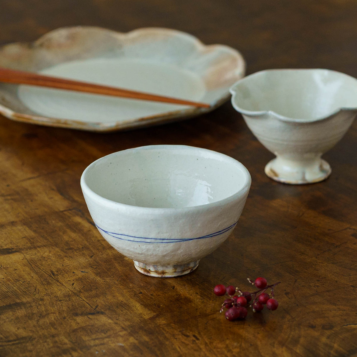 Gosu-line Rice Bowl (Small) | Furutani Pottery