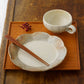Vertical Iron-Wire Pattern Handled Round Soup Cup | Futani Pottery