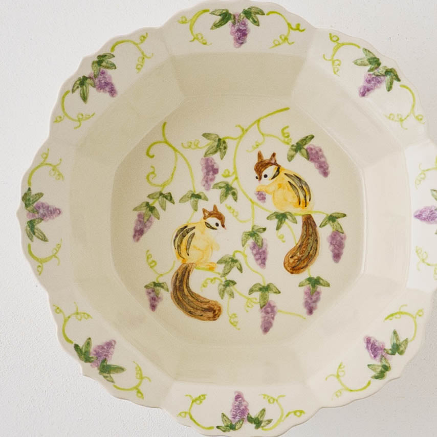 Bowl Squirrel Grape M｜Sugar Poppo