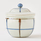 格子柄に心が和む有田焼大日窯の小壷