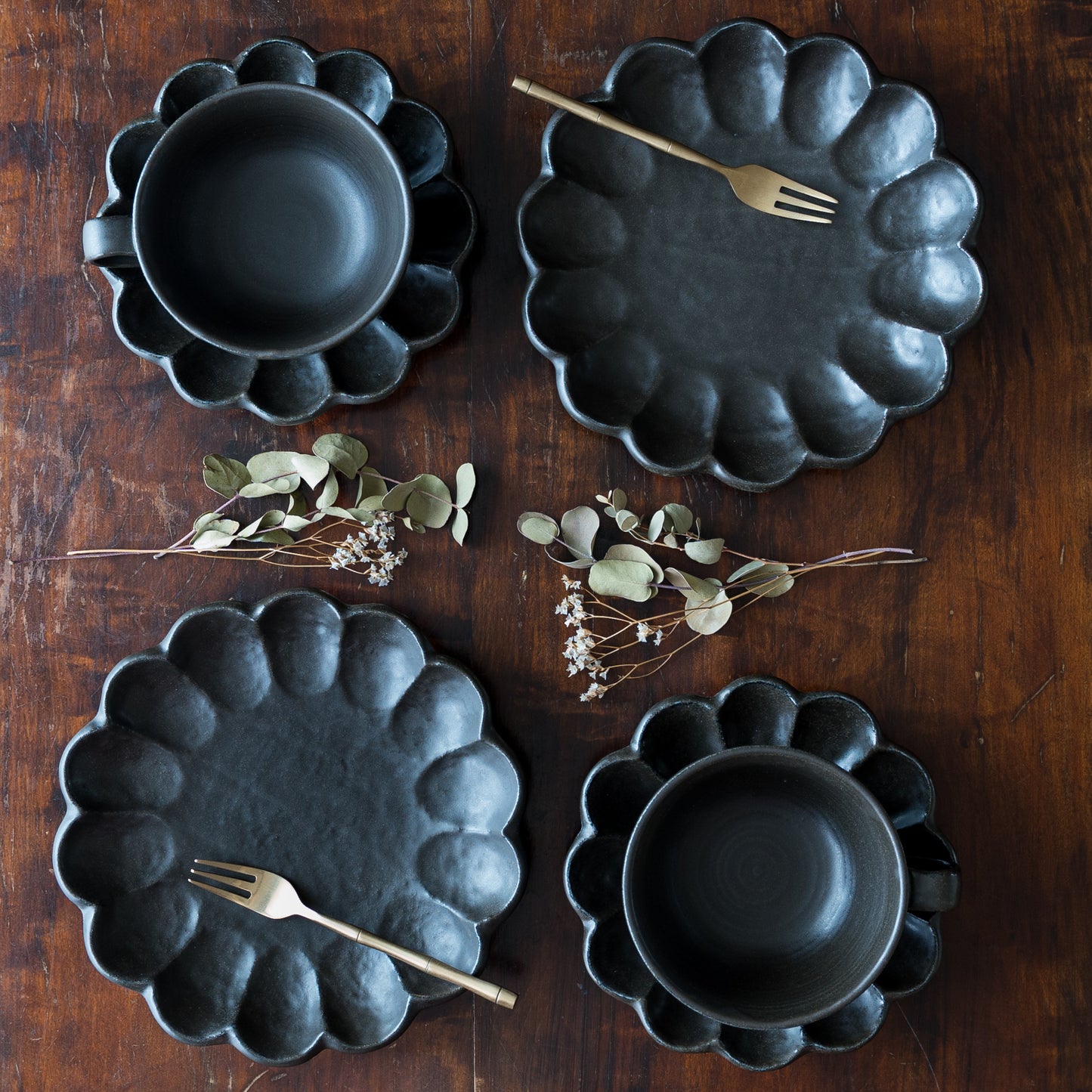 Black Rinka 14 plates｜Kaneko Kohyo