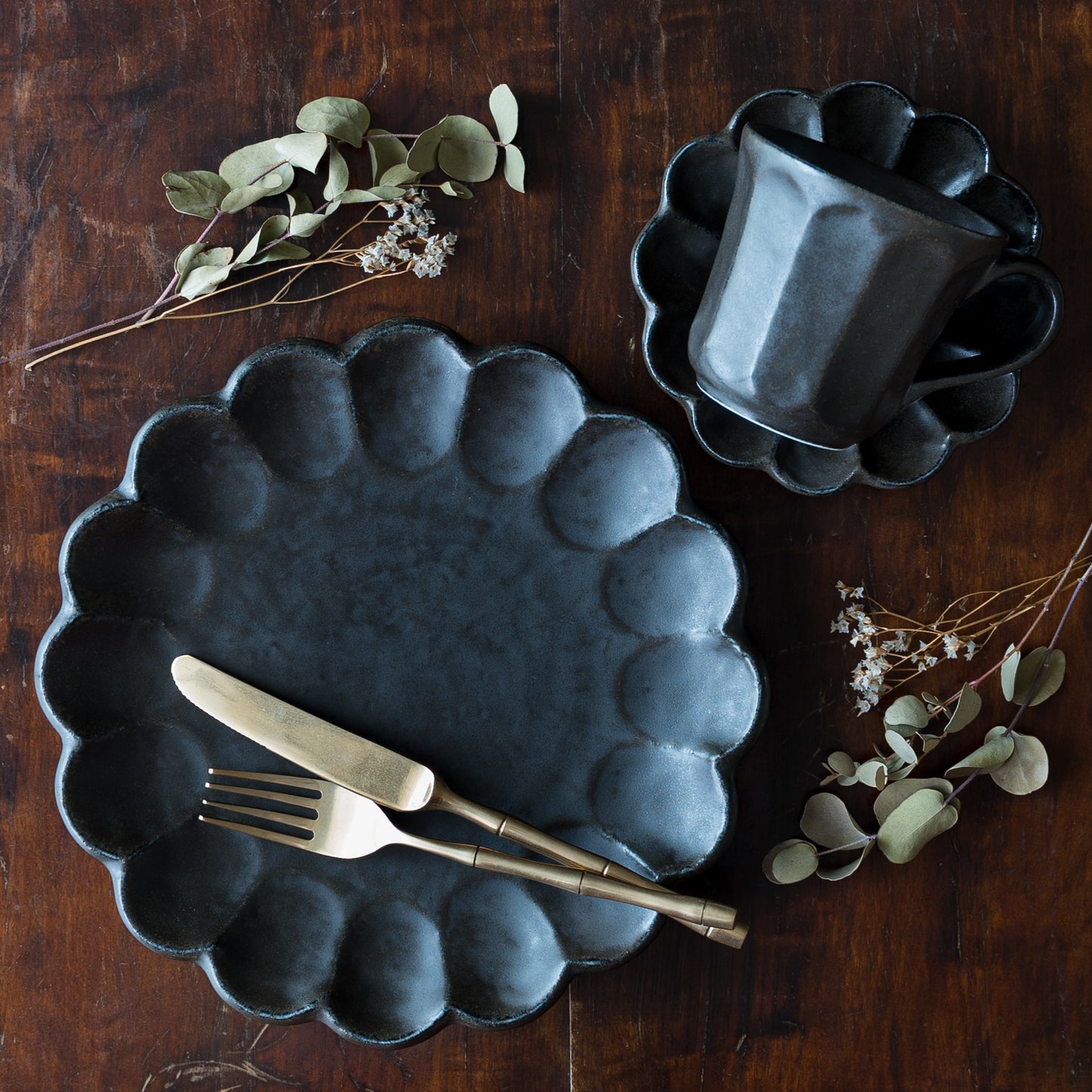 Black Rinka 14 plates｜Kaneko Kohyo