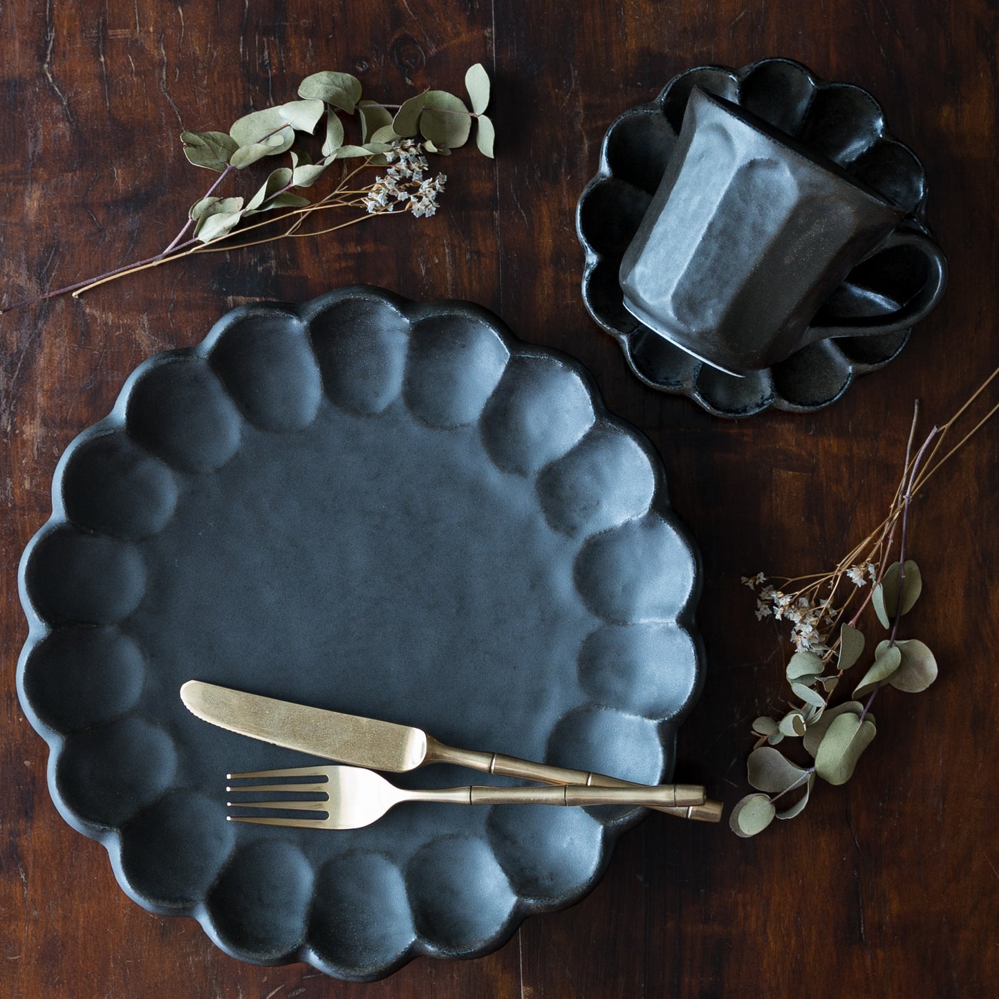Black Rinka 14 plates｜Kaneko Kohyo