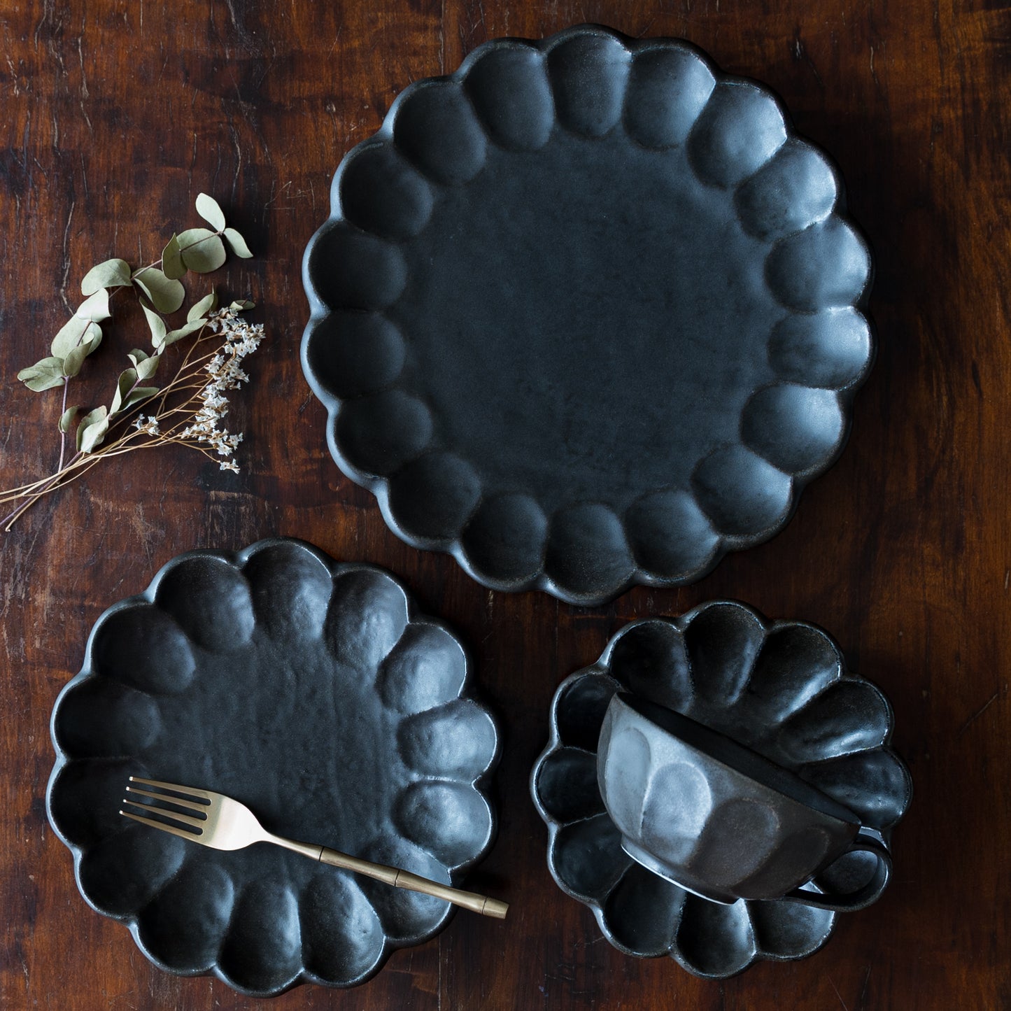 Black Rinka 21 plates｜ Kaneko Kohyo