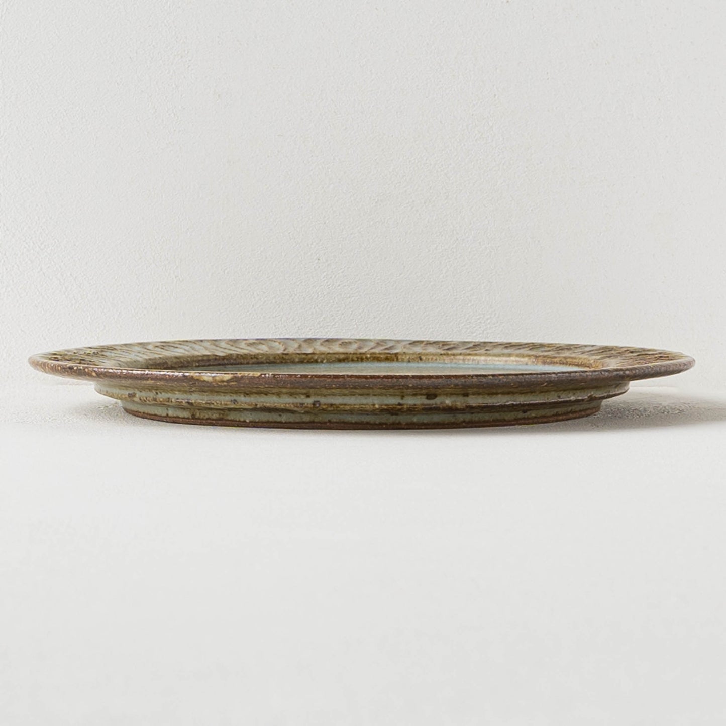 花紋　7.5寸プレート　もえぎ｜伊藤豊