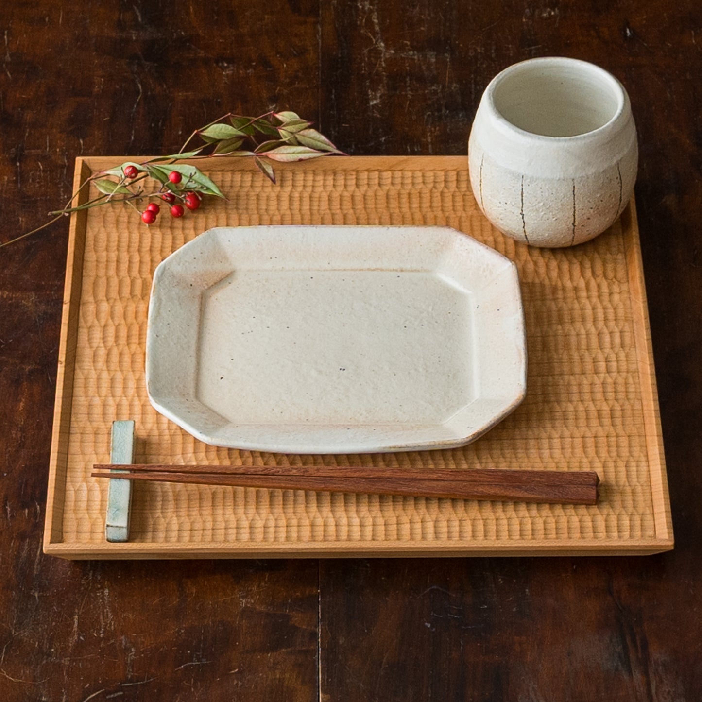 いつもの食事がもっと美味しく感じる木工房玄高塚和則さんの一人膳