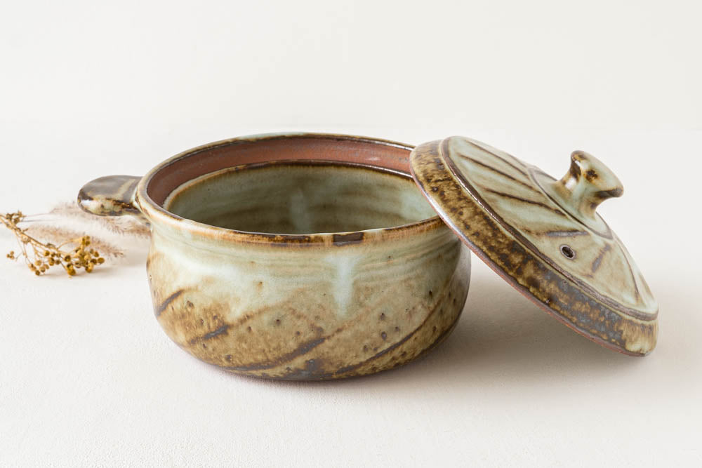 Earthen pot gray 1L | Yoshiko Kasahara