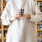 手触りが良く持ちやすい岡村朝子さんのドット柄のフリーカップ