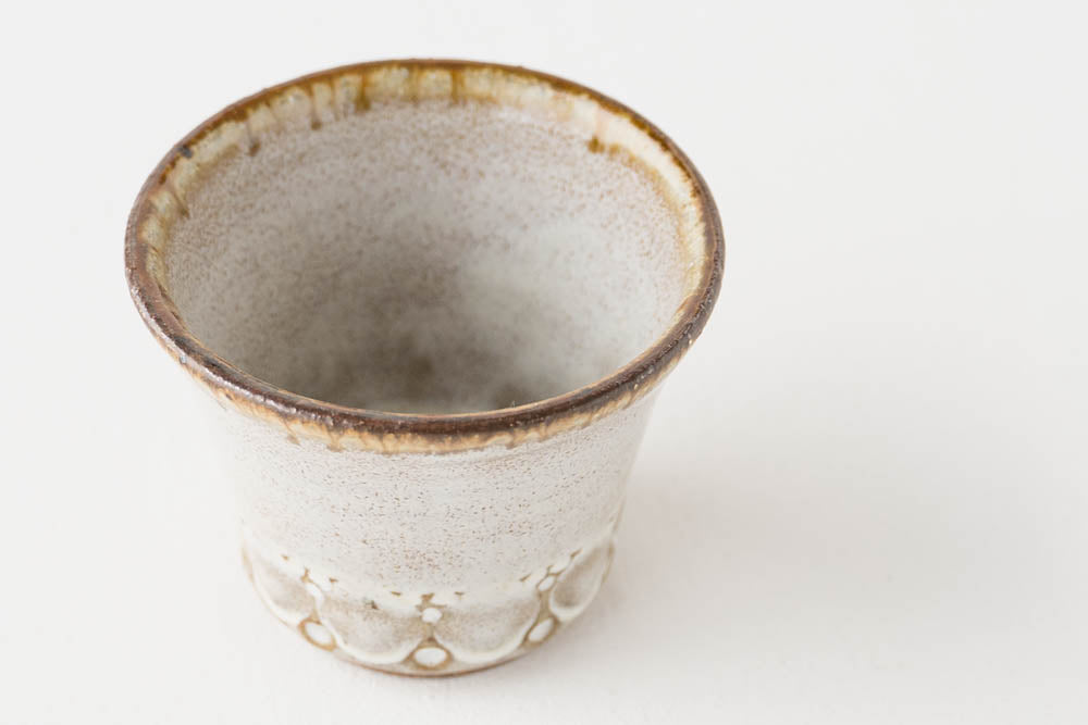 うのふ白釉が上品なルリアメ工房のフリーカップ