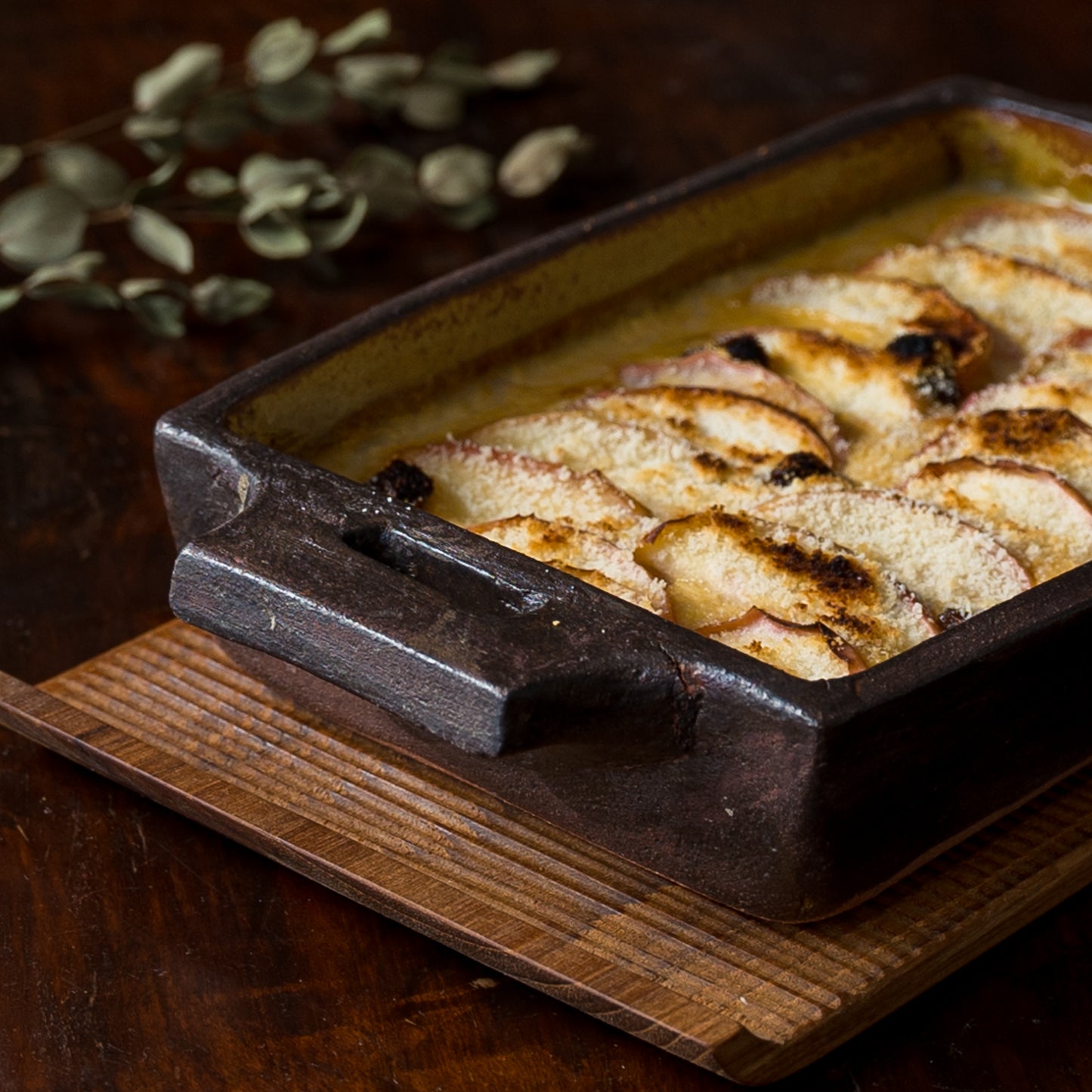 Heat-resistant gratin plate, long angle candy | Noriko Yoshinaga