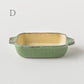 耳付きでかわいいヤガミサヨさんの若草色釉の豆皿