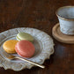ルリアメ工房のうのふ白釉のフリーカップとケーキ皿